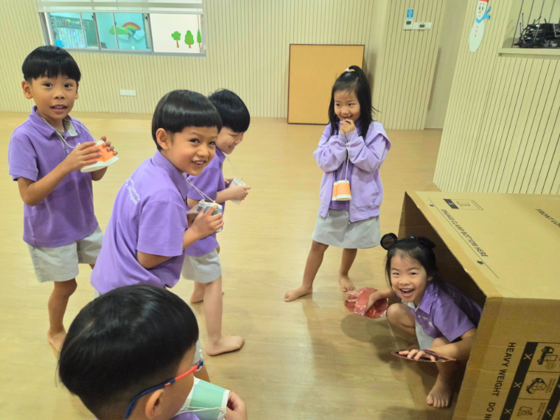Children acting in a skit